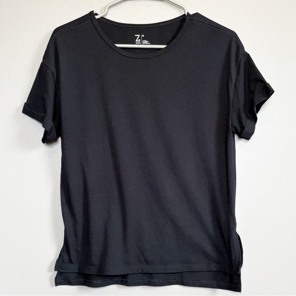 Z By Zella Women’s Black Short Sleeve Tee Shirt Size Medium